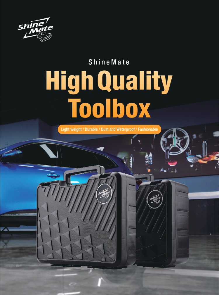Tool Box กล่องเก็บอุปกรณ์เครื่งขัดสีรถ ฟองน้ำขัดสีรถ น้ำยา ขัดสีรถ