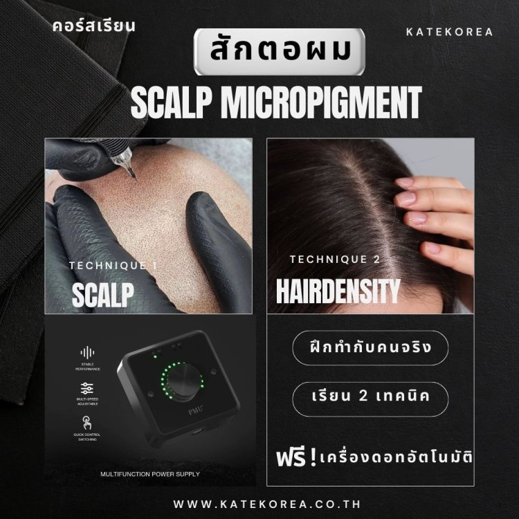 สักตอผม scalp micropigment