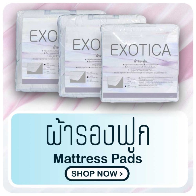 ผ้ารองฟูก mattress pads exotica