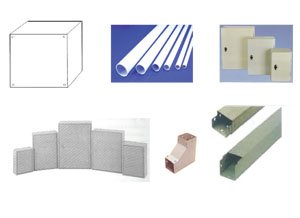 กล่องPVCทึบ,ท่ออ่อนลูกฟูกสีขาว,ตู้,รางวายเวย์เหล็ก,บาร์ทองแดง