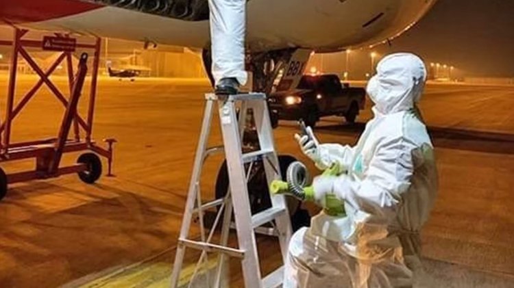  พ่นฆ่าเชื้อสัมภาระห้องโดยสาร