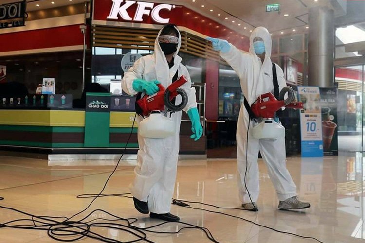 บริการพ่นฆ่าเชื้อศูนย์การค้า
