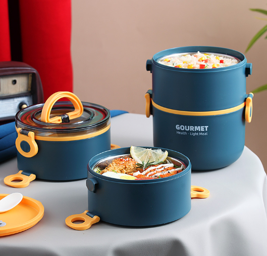 กล่องข้าวพรีเมี่ยม พร้อมทำโลโก้บริษัท มีหลากหลายขนาดและดีไซน์ให้เลือกสรร เหมาะสำหรับเป็นของขวัญองค์กรที่ส่งเสริมความเป็นอยู่ที่ดีและสร้างการจดจำแบรนด์ได้อย่างมีประสิทธิภาพ