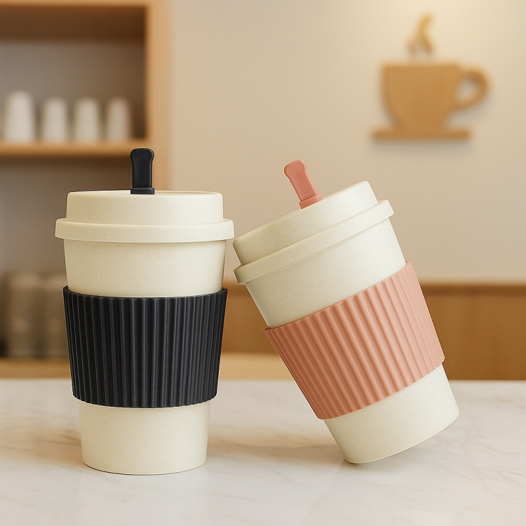 กระบอกน้ำฟางข้าวสาลีพรีเมี่ยม ดีไซน์เรียบง่าย ผลิตจากวัสดุธรรมชาติ ปลอดภัย ปราศจากสารเคมี และเป็นมิตรต่อสิ่งแวดล้อม เหมาะสำหรับองค์กรที่ให้ความสำคัญกับความยั่งยืนและสุขภาพของบุคลากร