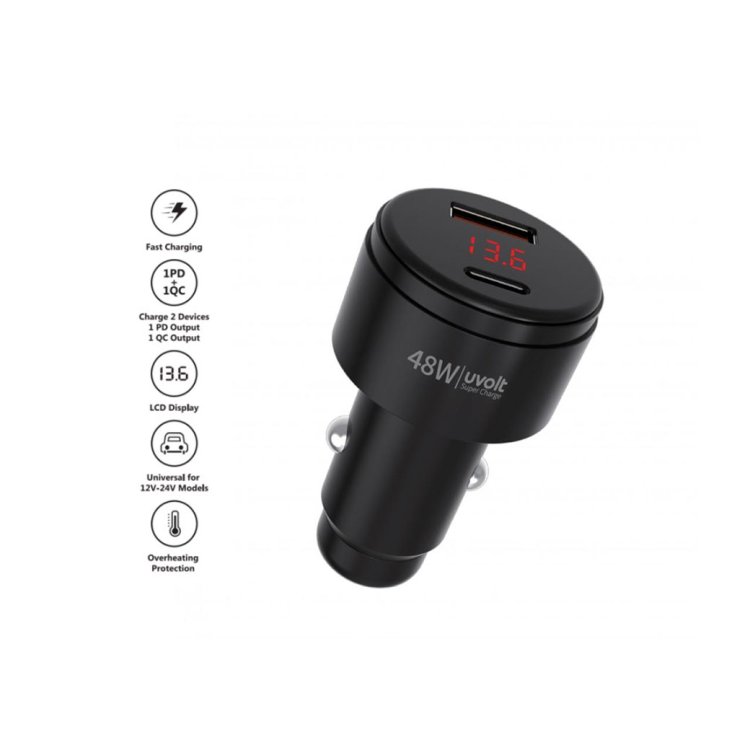 ที่ชาร์จแบตในรถยนต์พกพา (โลโก้องค์กร/ชื่อแบรนด์) ชาร์จเร็ว ปลอดภัย เหมาะเป็นของขวัญพิเศษ