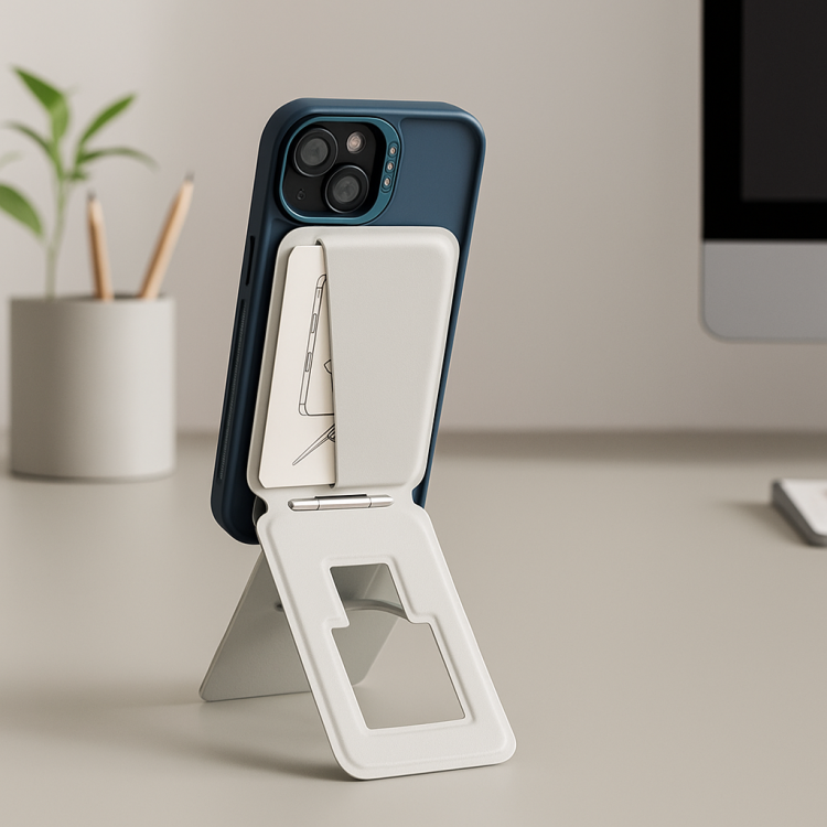 กระเป๋าแม่เหล็กติดมือถือหนังแท้เกรดพรีเมียม สลักโลโก้สำหรับผู้บริหารและลูกค้าคนสำคัญ แสดงถึงความใส่ใจในทุกรายละเอียด