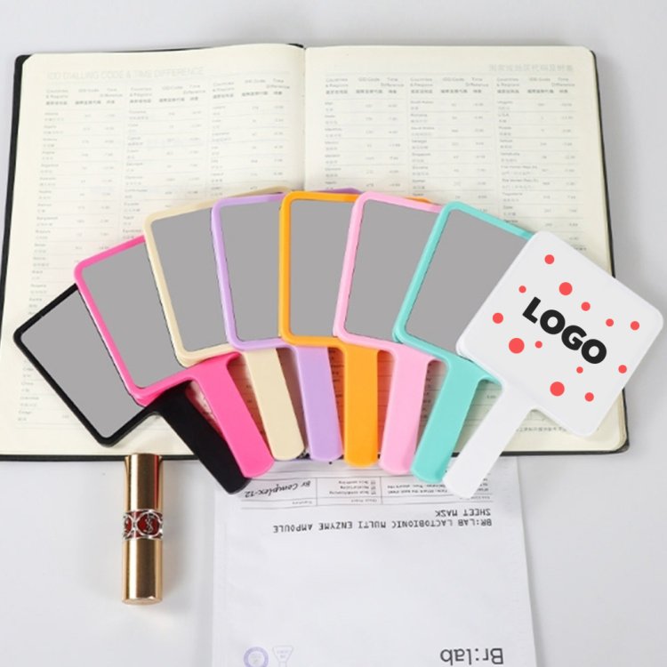 กระจกพกพาพรีเมี่ยม สั่งผลิตพร้อมสลักหรือพิมพ์โลโก้บริษัท ดีไซน์สวยงาม วัสดุทนทาน พกพาง่าย ขนาดกะทัดรัด 