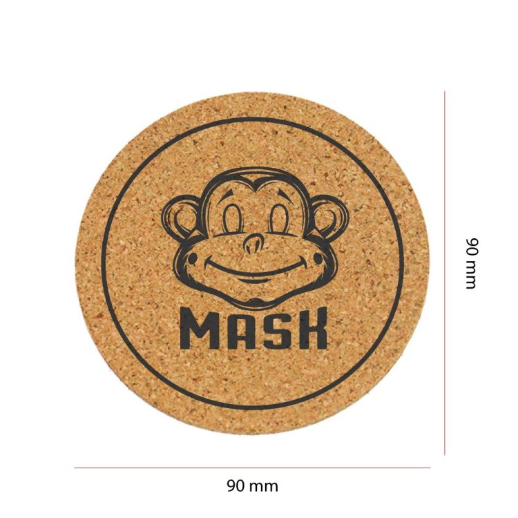 แผ่นรองแก้วไม้ก๊อกพรีเมี่ยม พร้อมทำโลโก้บริษัท วัสดุไม้ก๊อกคุณภาพสูง ดูดซับน้ำได้ดี ทนความร้อน ดีไซน์เรียบหรู ของขวัญองค์กรรักษ์โลก มีสไตล์