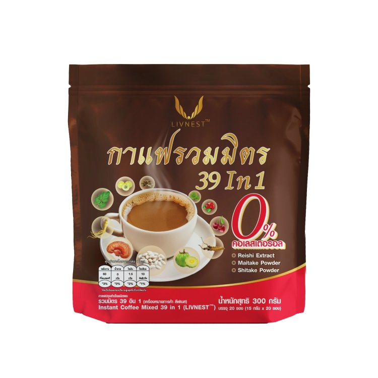 กาแฟปรุงสำเร็จชนิดผง รวมมิตร 39 อิน1 