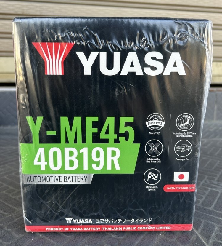 YUASA Y-MF45 ขนาด 40B19R แบตเตอรี่ 12V ที่นิยมใช้กับ NETA