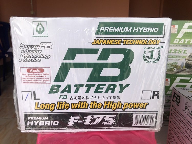 แบตเตอรี่รถยนต์ FB F-175 แบตเตอรี่รถกระบะ ขนาด 90A แบตเตอรี่รถ6ล้อ