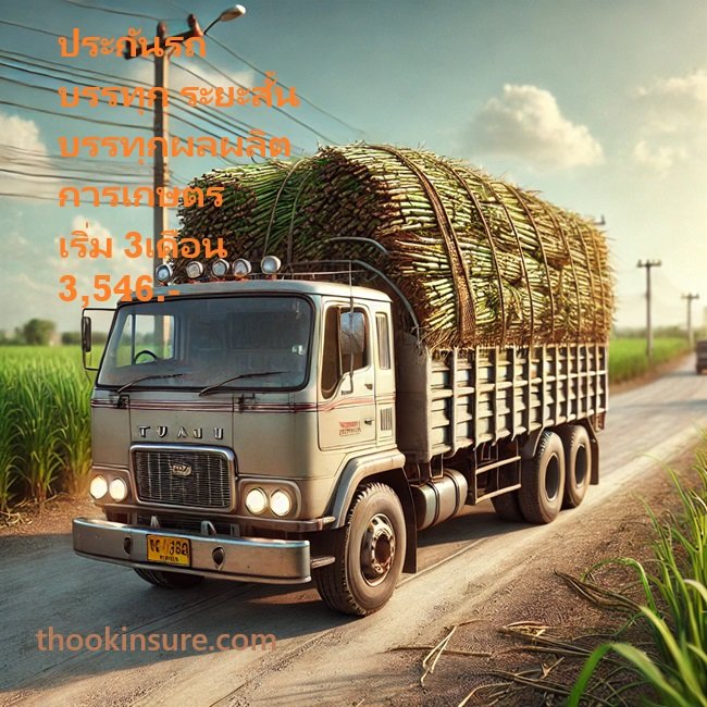 ประกันรถบรรทุก อ้อย ระยะสั้น บรรทุกผลผลิตการเกษตร