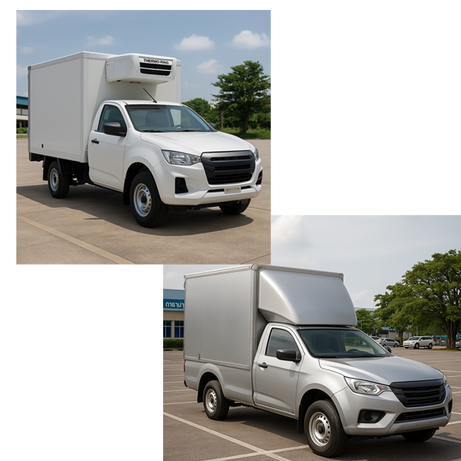 แผนประกันภัยประเภท 2+ ,3+ กระบะเชิงพาณิชย์ ประกันกระบะรถตู้เย็น กระบะตู้ทึป