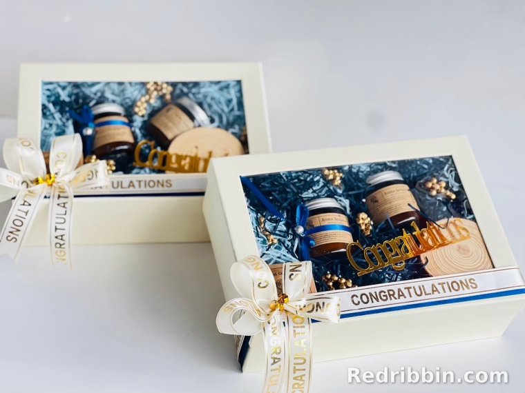 Corporate gift basket example by RedRibbin 28