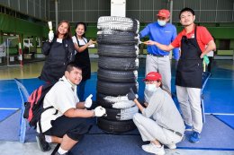 บริดจสโตน ส่งมอบยางกันกระแทกแก่โรงเรียนโสตศึกษา จังหวัดชลบุรี 