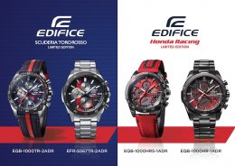  EDIFICE สปอร์ตโครโนกราฟเรือนบาง ออกแบบร่วมกับทีม Scuderia Toro Rosso F1 และ Honda Racing 