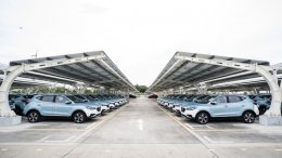 เอ็มจี ผนึก WHAUP เปิด “Solar Carpark” ใหญ่ที่สุดในไทย ณ โรงงานผลิตรถยนต์ เอ็มจี