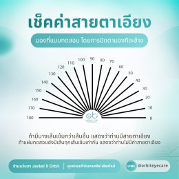 4 แบบทดสอบ เช็คสายตาง่ายๆ กับร้านแว่นตา JackalxOrbit โดยนักทัศนมาตร เชียงใหม่ ง่ายๆ ด้วยตัวเองที่บ้าน