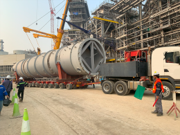 WPP team has moving modules in Thaioil site on THAIOIL : Clean fuel project 