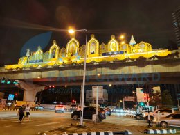 ผลงานซุ้มสะพานลอยเฉลิมพระเกียรติ เทศบาลนครนนทบุรี