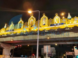 ผลงานซุ้มสะพานลอยเฉลิมพระเกียรติ เทศบาลนครนนทบุรี