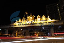 ผลงานซุ้มสะพานลอยเฉลิมพระเกียรติ เทศบาลนครนนทบุรี