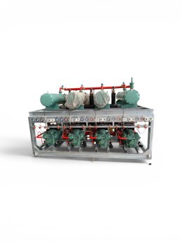 Precision assembly of the Bitzer 4×6GE-40Y condensing unit