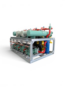 Precision assembly of the Bitzer 4×6GE-40Y condensing unit