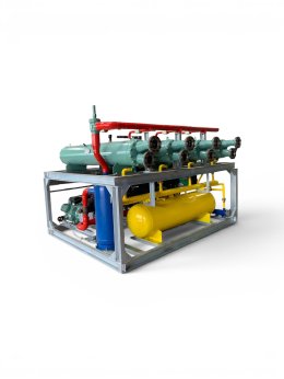 Precision assembly of the Bitzer 4×6GE-40Y condensing unit