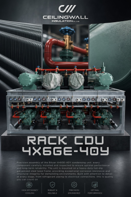 Precision assembly of the Bitzer 4×6GE-40Y condensing unit