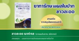 The history of the medicine for treating mouth ulcers, Khaolaor Mouth Gel