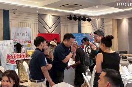 The management team of Paradise EX Corporation Co., Ltd. met with the management team of Ngan Nueng Co., Ltd., led by Mr. Sastra Ngantavee.