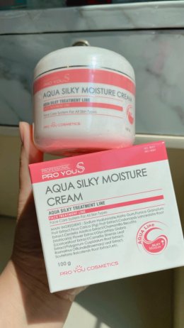 ครีมสูตรเติมน้ำให้ผิวฉ่ำวาว Pro You S Aqua Silky Moisture Cream