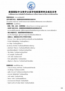泰国国际中文教学示范学校联盟理事会成员名单