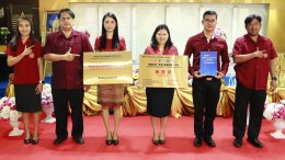 Sino Thai Education Company and Payap Technology College and Chiang Mai Business Administration Join in discussing and presenting a model college sign for Thai-Chinese cooperation in the Chinese language + professional skills project"