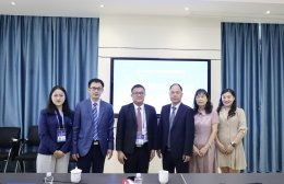 A delegation from educational institutions under the Office of the Vocational Education Commission discussed cooperation in vocational education with several vocational colleges in Guangxi Province