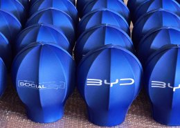 รับผลิตโคมไฟและงานดีไซน์ตามแบบ | ผลงานบอลลูนจิ๋วสำหรับ BYD