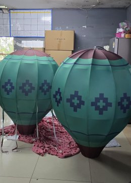 ผลิตโคมไฟตกแต่งร้านอาหาร บอลลูนยักษ์พิเศษ |  โดยเสถียรโคมไฟ