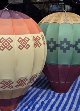 ผลิตโคมไฟตกแต่งร้านอาหาร บอลลูนยักษ์พิเศษ |  โดยเสถียรโคมไฟ