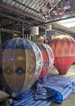 ผลิตโคมไฟตกแต่งร้านอาหาร บอลลูนยักษ์พิเศษ |  โดยเสถียรโคมไฟ