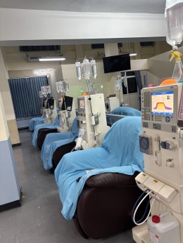  การใส่สายสวนฟอกเลือดเข้าในหลอดเลือดดำ Double lumen catheter