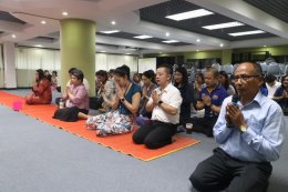 Merit-making ceremony and monk alms offering 2024