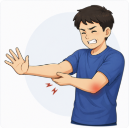ปวดข้อศอกจากตีแบด...ฝังเข็มช่วยได้