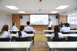 พิธีปัจฉิมนิเทศแก่นักศึกษาฝึกงาน มหาวิทยาลัยรังสิต คณะการแพทย์แผนตะวันออก สาขาการแพทย์แผนจีน รุ่นที่ 6