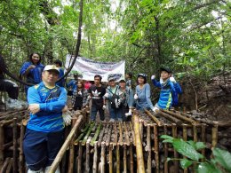 21, 24, 29 September 2020 at Thap Lan National Park in Prachin Buri  province to construct Check Dams and  make Artificial Salt Licks .