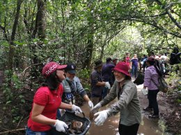 21, 24, 29 September 2020 at Thap Lan National Park in Prachin Buri  province to construct Check Dams and  make Artificial Salt Licks .