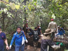 21, 24, 29 September 2020 at Thap Lan National Park in Prachin Buri  province to construct Check Dams and  make Artificial Salt Licks .