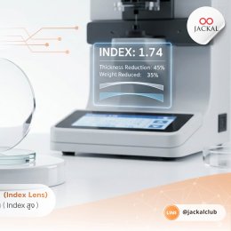 ไขข้อข้องใจ: ทำไมค่า INDEX ถึงสำคัญมาก ในการตัดแว่นโปรเกรสซีฟ? | ร้านแว่นตา Jackal เชียงใหม่