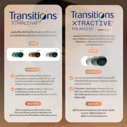 เลนส์เปลี่ยนสี Essilor Transitions® 4 รุ่น ยอดฮิต เลือกแบบไหนที่ใช่คุณ?