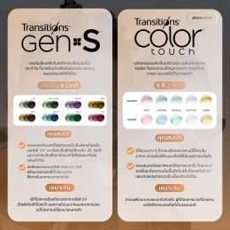 เลนส์เปลี่ยนสี Essilor Transitions® 4 รุ่น ยอดฮิต เลือกแบบไหนที่ใช่คุณ?